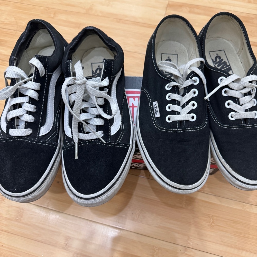 Two pairs of Vans sneaker